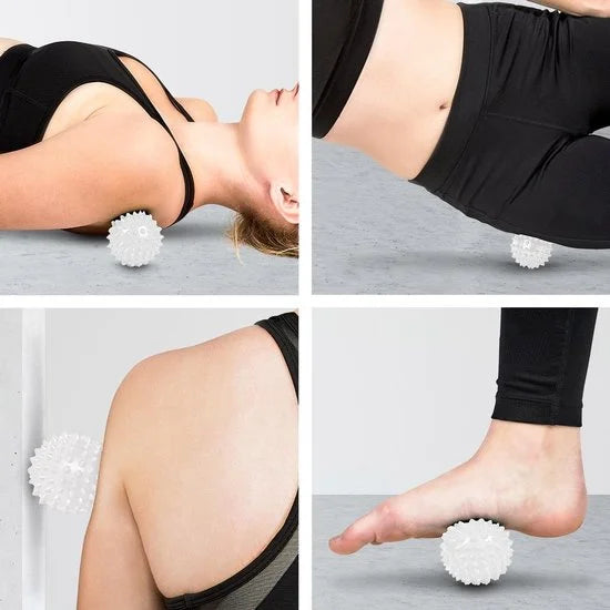 LifeGoods Spijkermat met Kussen - Shakti Mat - Acupressuur Mat - Spijkerbed - Massage Mat - Zwart