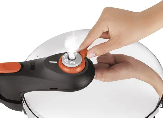 Tefal Snelkookpan Secure Click P2530756 6L - Secure 5-beveiligingssysteem met 2-traps kookregelaar