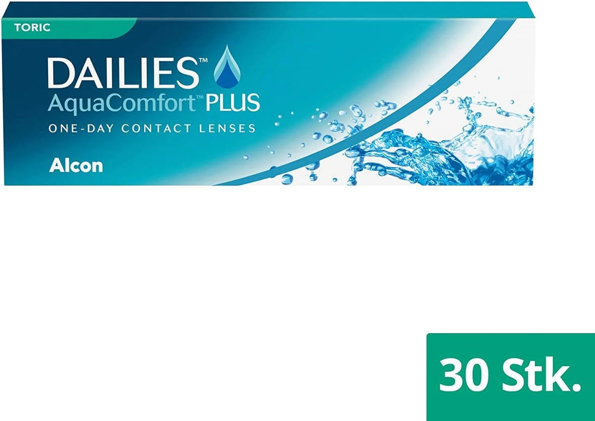 Dailies AquaComfort Plus Toric daglenzen zacht | 30 stuks | BC 8,8 mm | DIA 14,4 mm | CYL -1.25 | AS 170 | -03.75 dioptrie