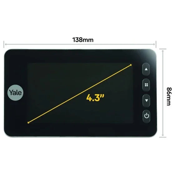 YALE ELEKTRONISCH DEURVIZIER / deurvizier DDV5800