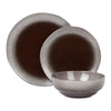18-delig | 6-persoons Handgemaakt servies - Earth Black