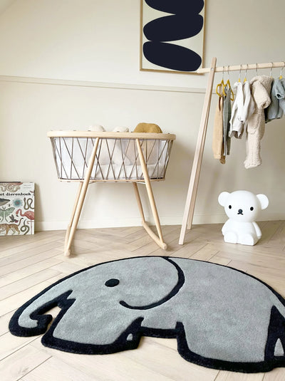 elephant rug Vloerkleden Maison Deux x Nijntje 100 x 82 cm