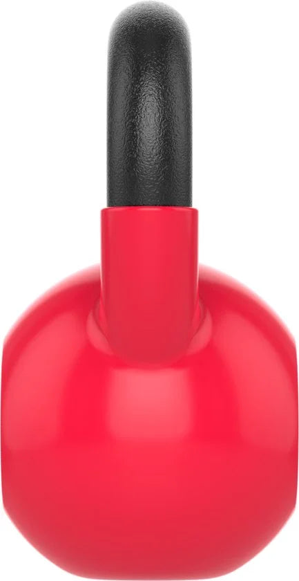 Focus Fitness - Kettlebell - 12 kg - Vinyl - Rood