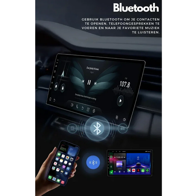 Universal | 7 Inch Scherm | Android 13 Autoradio | Apple CarPlay | Android Auto