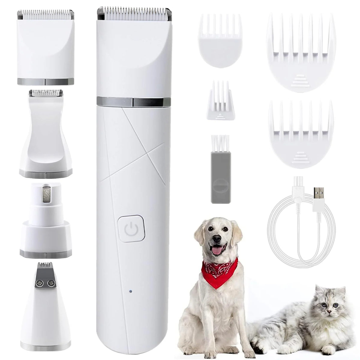 YP-7020 4-in-1 Multi-Functional Pet Grooming Set