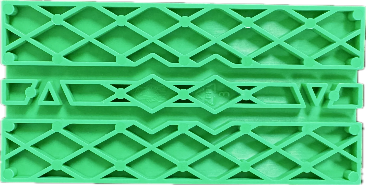 tunnel glasblokjes 50x5 mm - 100 stuks