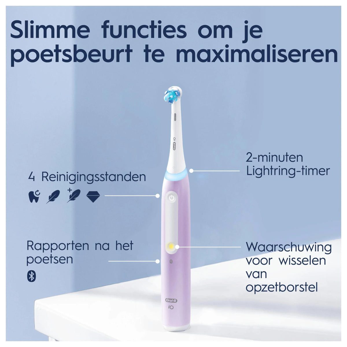 IO 4N elektrische tandenborstel - Lavendel