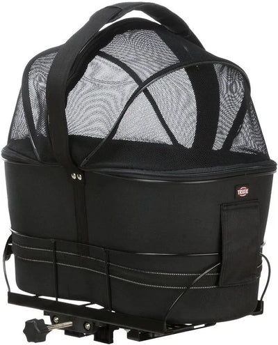 EVA Fietsmand Achterop - Zwart - Met Kussen en Kap - 48X29X42 cm