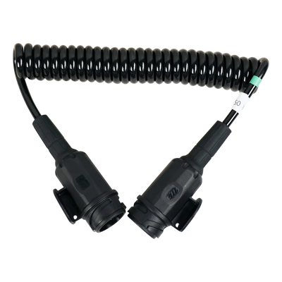 spiraalkabel 8-polig 2,5m kunststof Menbers stekkers 13p