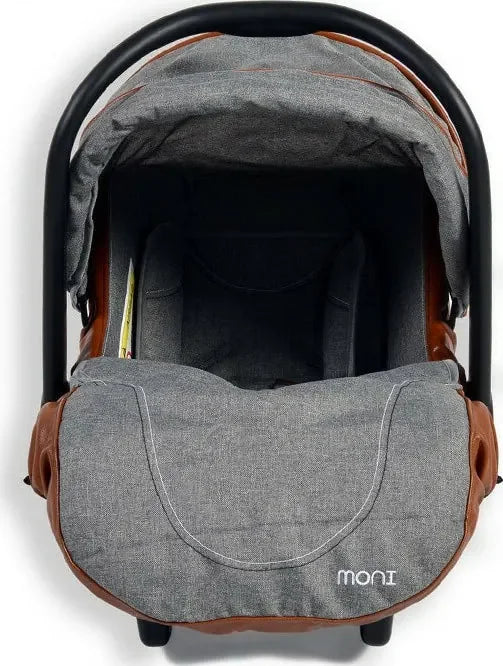 Kinderzitje Autostoeltje 0-13kg Donkergrijs met Voetenzak