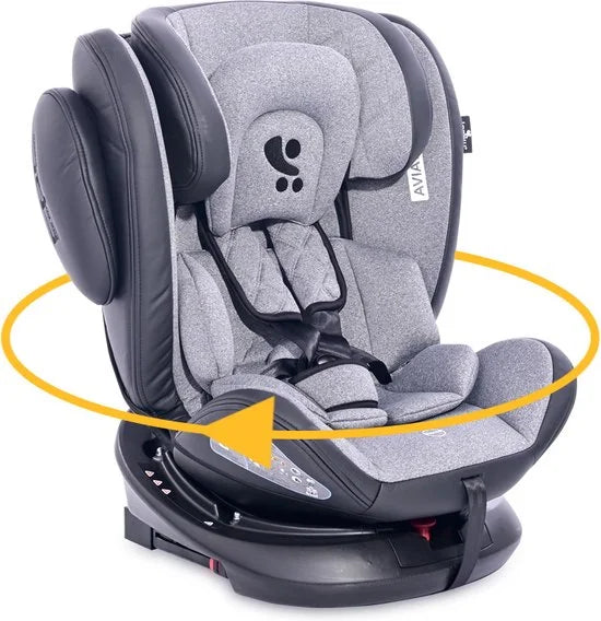 Lorelli Aviator 2021 Black/Light Grey 0-36 kg SPS Isofix 360° Autostoel (Alleen stof, zonder frame)