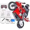 Afstandsbedieningsmotor 1/6 schaal 2,4 GHz RC dual-motor zelfbalancerende motorfiets met zes-assige gyroscoop RTR-versie rood