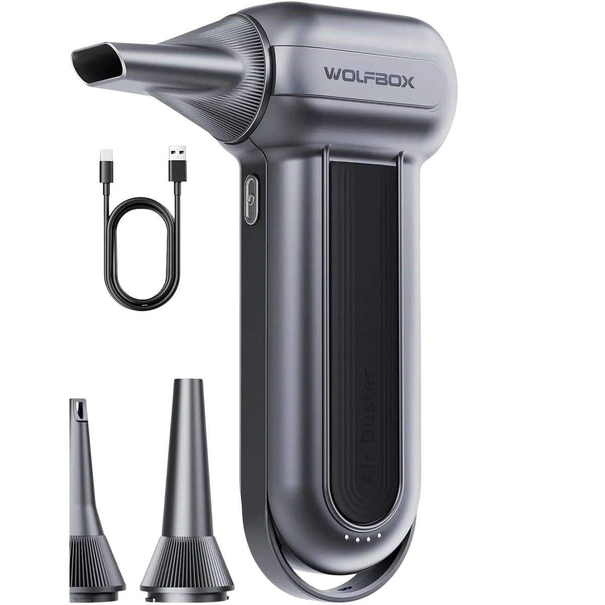 Wolfbox MF100 Air Duster Draadloos - Oplaadbaar 6000mAh - 150.000 RPM - Perslucht - Compressed Air - Stofreiniger - Luchtblazer - Perslucht - Turbo Fan