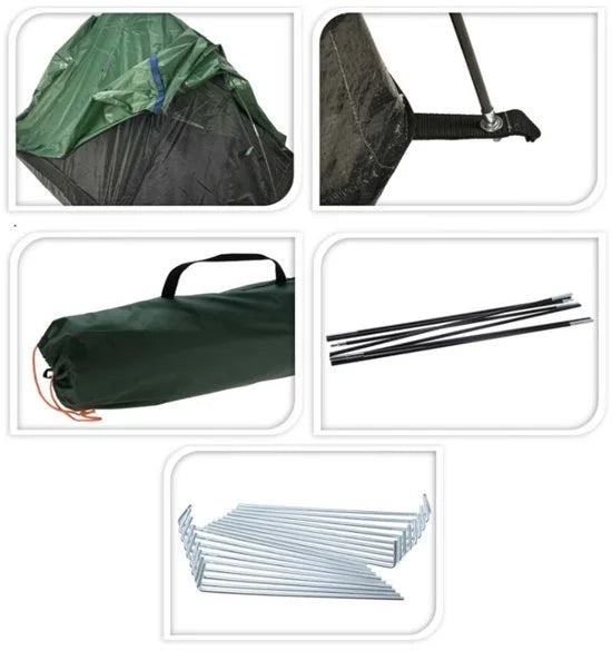 Redcliffs Koepeltent - 2 personen - kamperen - compact - groen