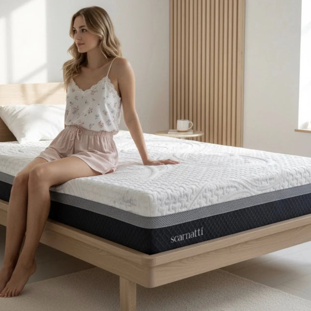 Koudschuim matras 90x200 cm - Memory Foam - Extra Comfort 27 cm met Bamboe Tijk