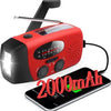 Rode Noodradio - Noodradio Opwindbaar - Noodradio op zonne-energie - fm noodradio - Dynamo Radio - radio - fm radio - powerbank noodradio - radio met zaklamp