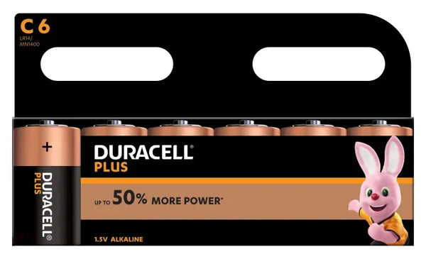 Plus Power 1.5 V Alkaline C Battery, 7.75 Ah | 6st