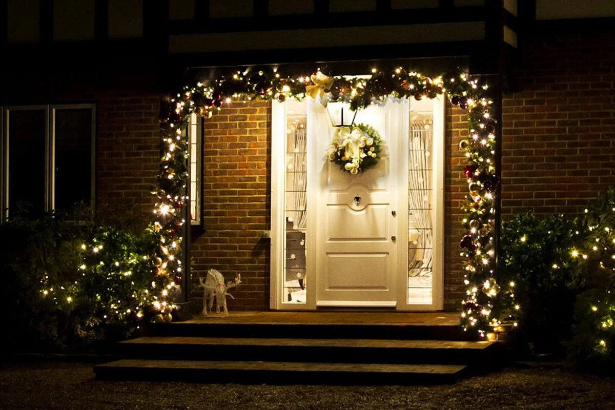 Guirlande met verlichting · Ø 40 cm · Koppelbaar · 200 lampjes · IP67
