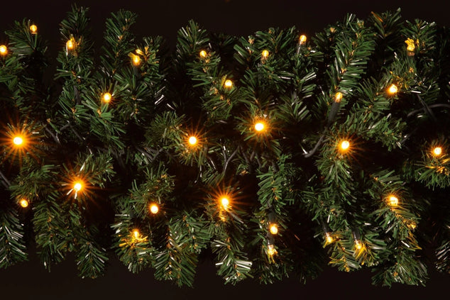 Guirlande met verlichting · Ø 40 cm · Koppelbaar · 200 lampjes · IP67