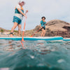 Ultra-compact and stable 10-foot (max. 130-kg) SUP white and blue