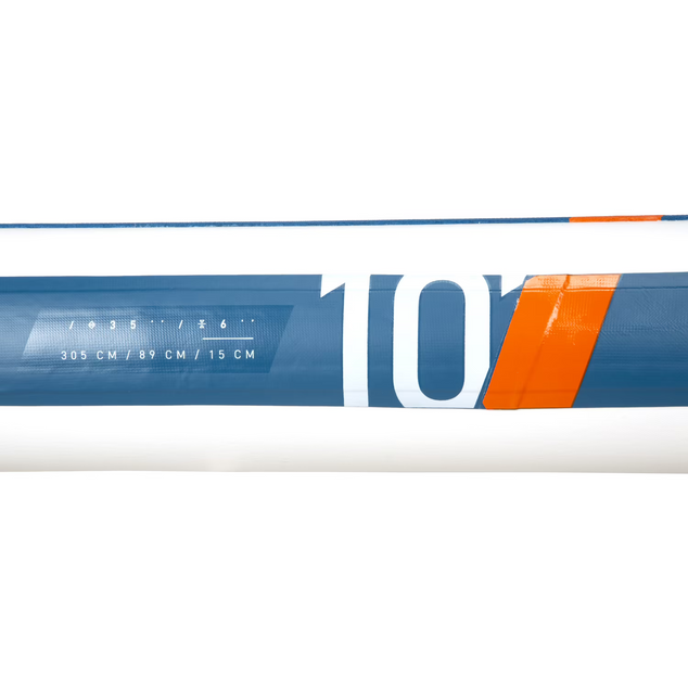Ultra-compact and stable 10-foot (max. 130-kg) SUP white and blue