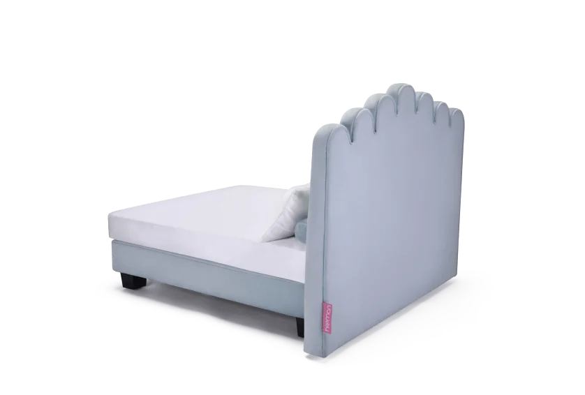 Luxor bed large Riviera Blue