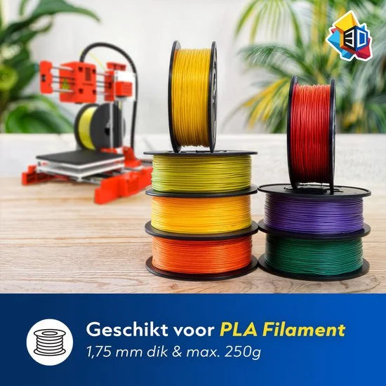 3D-Printer X1 voor Beginners & Kinderen met 10 Meter PLA Filament - Starterspakket - Educatief en Interactief Speelgoed - DIY Bouwpakket Oranje