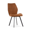 Eetkamerstoel Donna - Ecoleder Cognac - hoge rugleuning