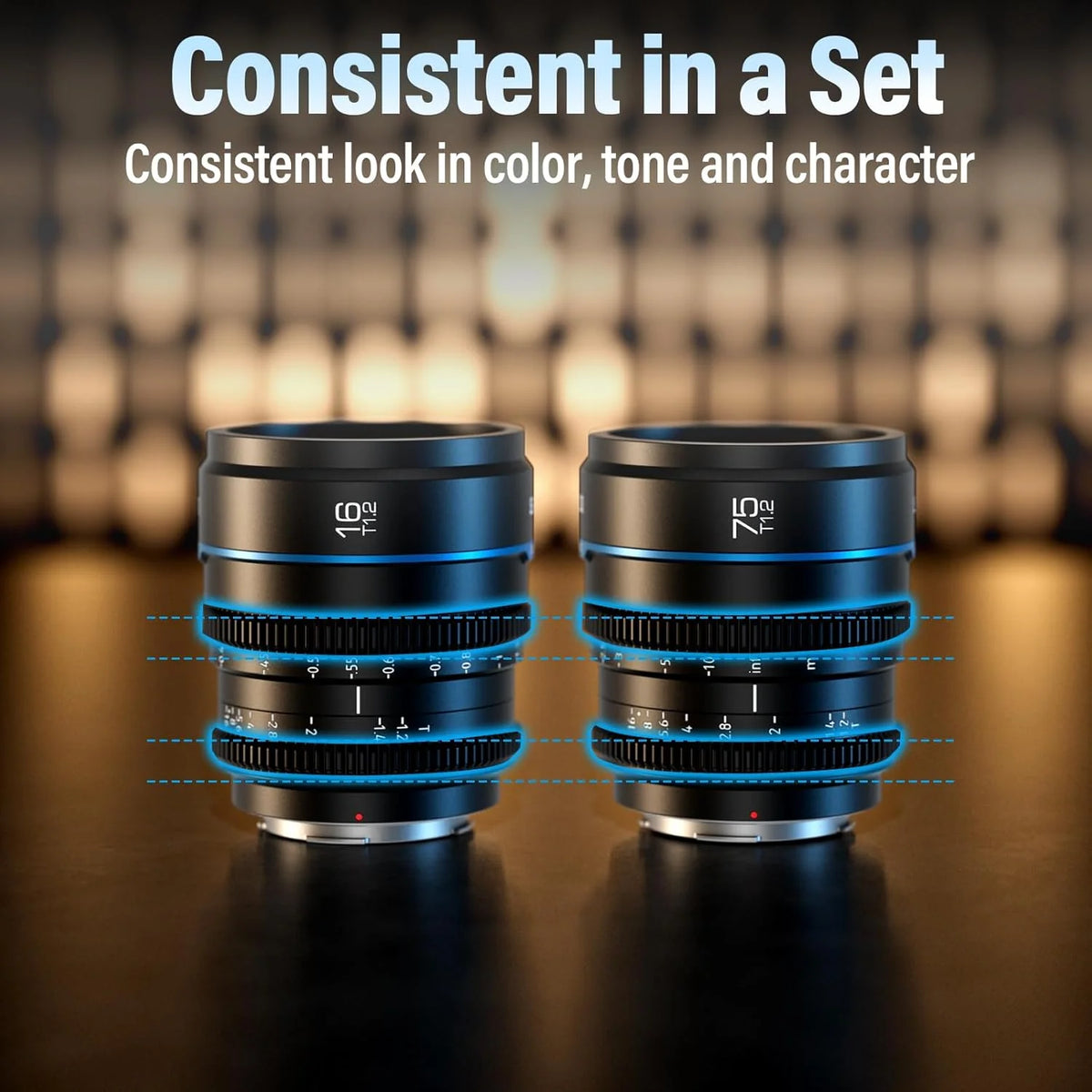 Night Walker T1.2 S35 Cine Lens Set, 16mm, 75mm