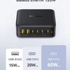 USB C oplader, 120 W USB C voeding, PD oplader met PPS, GaN snellader