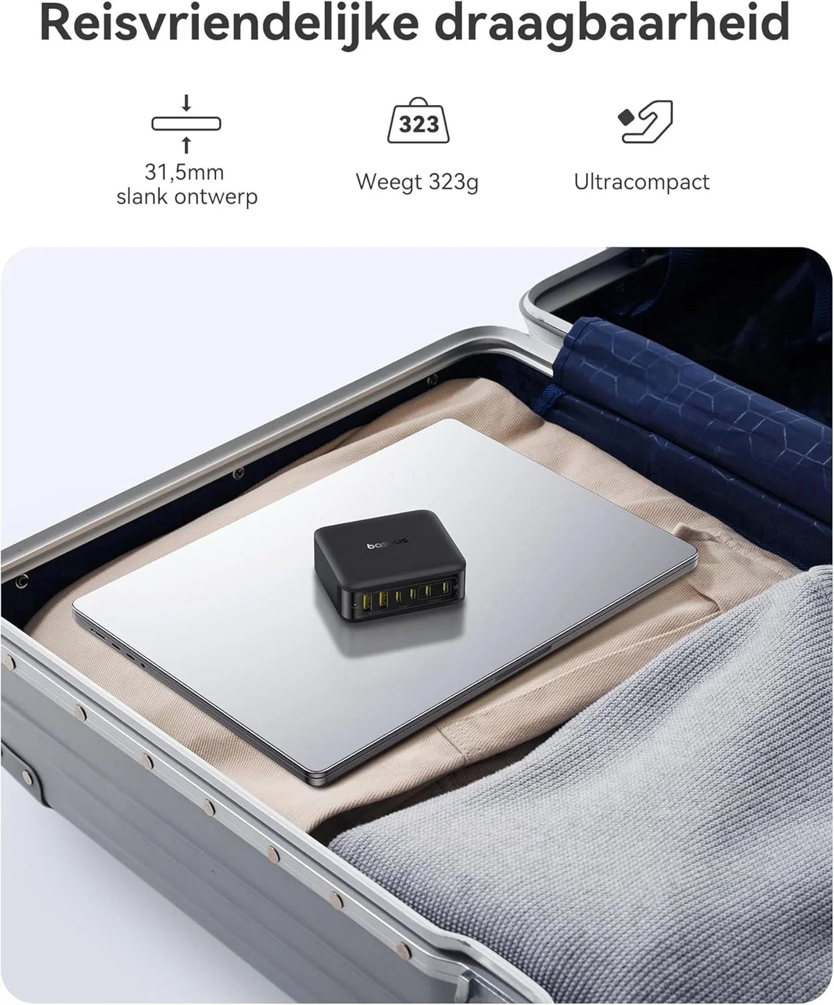 USB C oplader, 120 W USB C voeding, PD oplader met PPS, GaN snellader