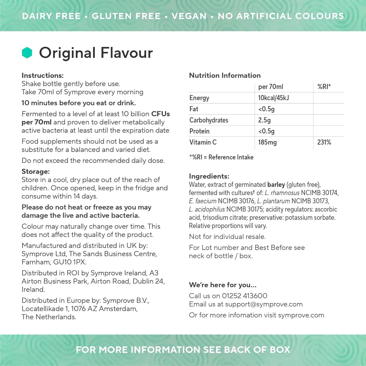 Live & Activated Bacteria -original -4 X 500ml