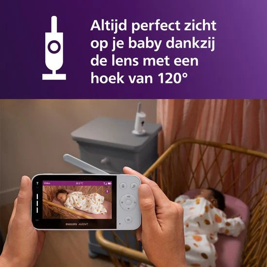 Avent Connected Beeldbabyfoon - Babyfoon met camera en app - SCD951/26