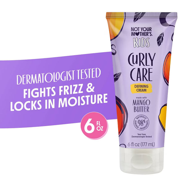 Kids' Curl Defining Hair Cream for Curly Hair - 6 fl oz: Moisturizing, Shine Enhancing, Dye-Free, Vegan