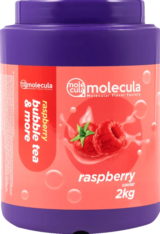BALLEN voor BUBBLE TEA - FRAMBOOS - 2kg - MOLECULAIRE KAVIAAR - POPPING BOBA