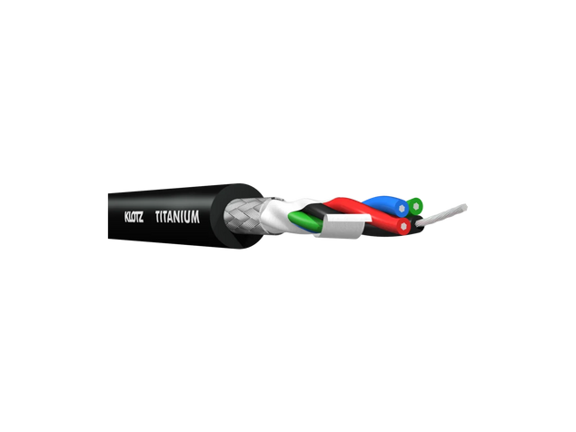 TITANIUM StarQuad analog audio cable with male XLR by NEUTRIK to balanced jack plug
