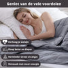Verzwaringsdeken 8 kg XL – 150 x 200 cm – Zwaartedeken – Weighted blanket – Verzwaarde Deken – 4 Seizoenen – Microfiber – Donkergrijs