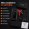 M7 Jumpstarter met Compressor voor Auto 12V - SmartIgnition, TÜV, 150 PSI, Powerbank, LED Zaklamp, SOS Noodlicht, incl. Opbergtas