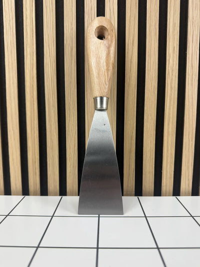 Professioneel Plamuurmes met Houten Heft – 50 mm