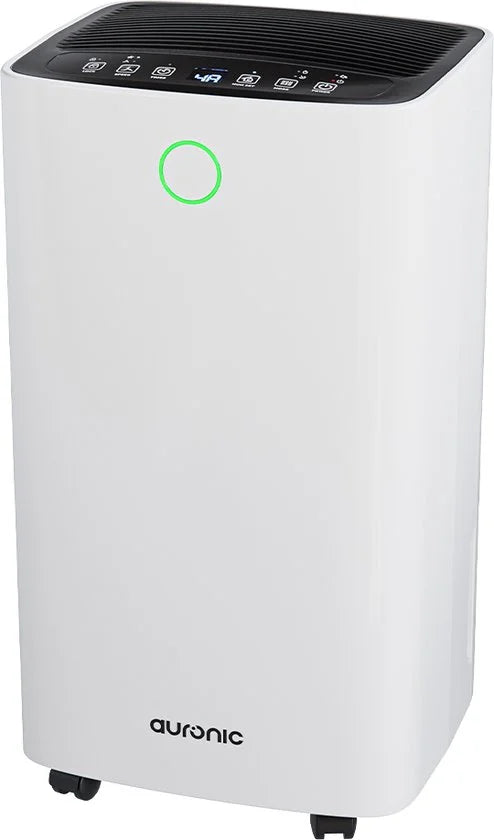 Luchtontvochtiger - Compact Series - 12L per dag - 2L Waterreservoir - Was-droog functie - Slaapkamer, Badkamer en Woonkamer - Vochtopnemer voor in Huis - Dehumidifier - Wit