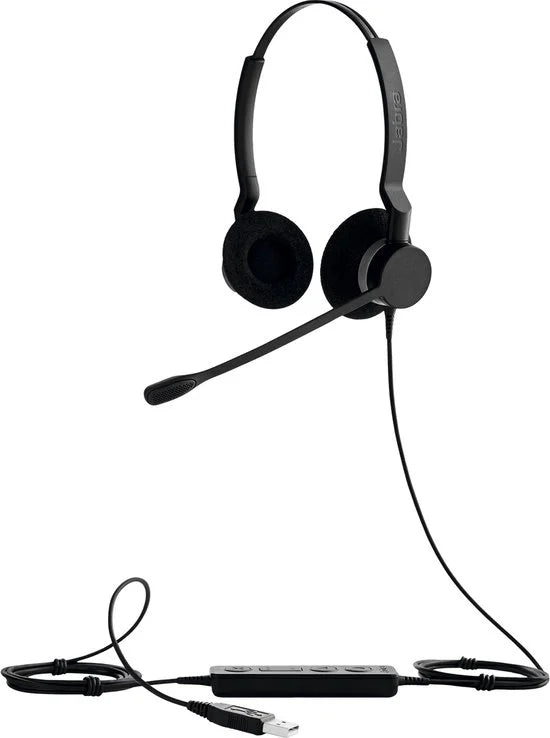 BIZ 2300 USB UC Duo USB Stereofonisch Zwart hoofdtelefoon