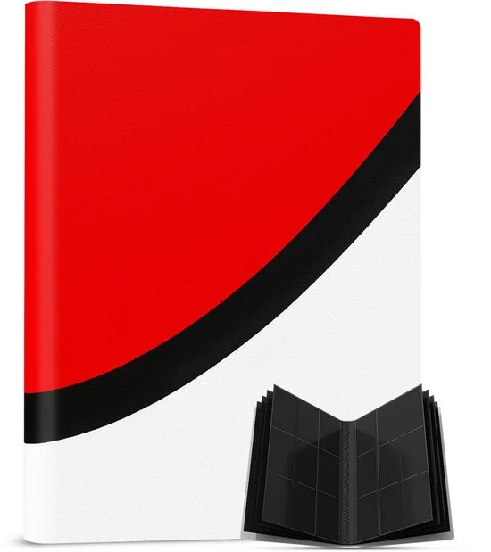 Verzamelmap 360 Kaarten - Pro Binder Map voor Kaarten - Trading Card Map - 9 Pocket - Premium Card Binder - 20 Pagina’s - A4 Formaat - Rood
