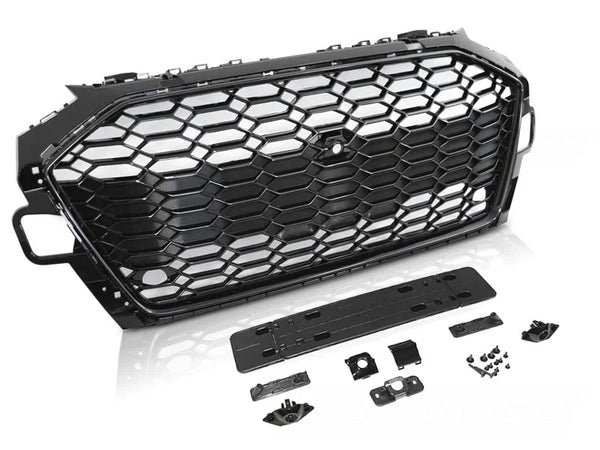 glanzend zwarte sportgrill (S4 / OEM-Style) Audi A4 (Type B9 Facelift)