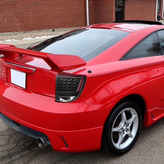 Black LED Tail Lights Compatible with 2000-2005 Toyota Celica  Left + Right Pair Assembly