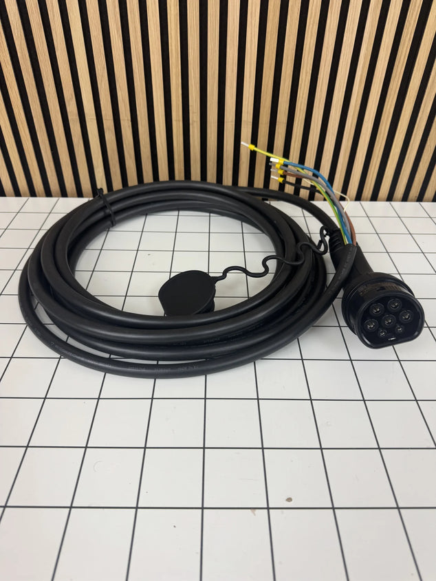 EV lader type 2 32A 3 fase 7,5m