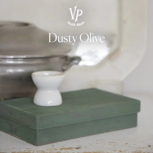 Vintage krijtverf Groene verf Dusty Olive 100ml - Trio pack 1x700ml + 2x100ml 703143