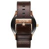 Watches Rose Gold Case with Brown Leather Strap Men's Watch