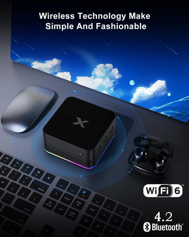 Krachtige Mini PC – Intel N95 | 8GB RAM | 256GB SSD (Model T9PLUS)