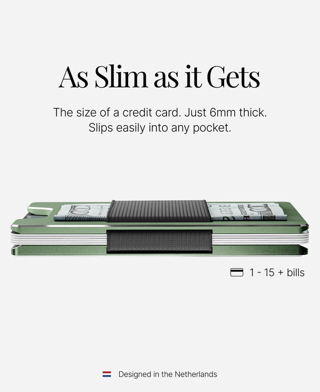 Wallet Alpine Green SLIMMER. SMARTER. INDESTRUCTIBLE.