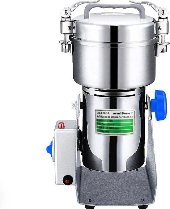 Elektrische Graanmolen - Kruidenmolen - Moutmolen - Specerijenmolen - Spice Grinder - Kruidenmolen Elektrisch - 800G - 2500W/220V - RVS